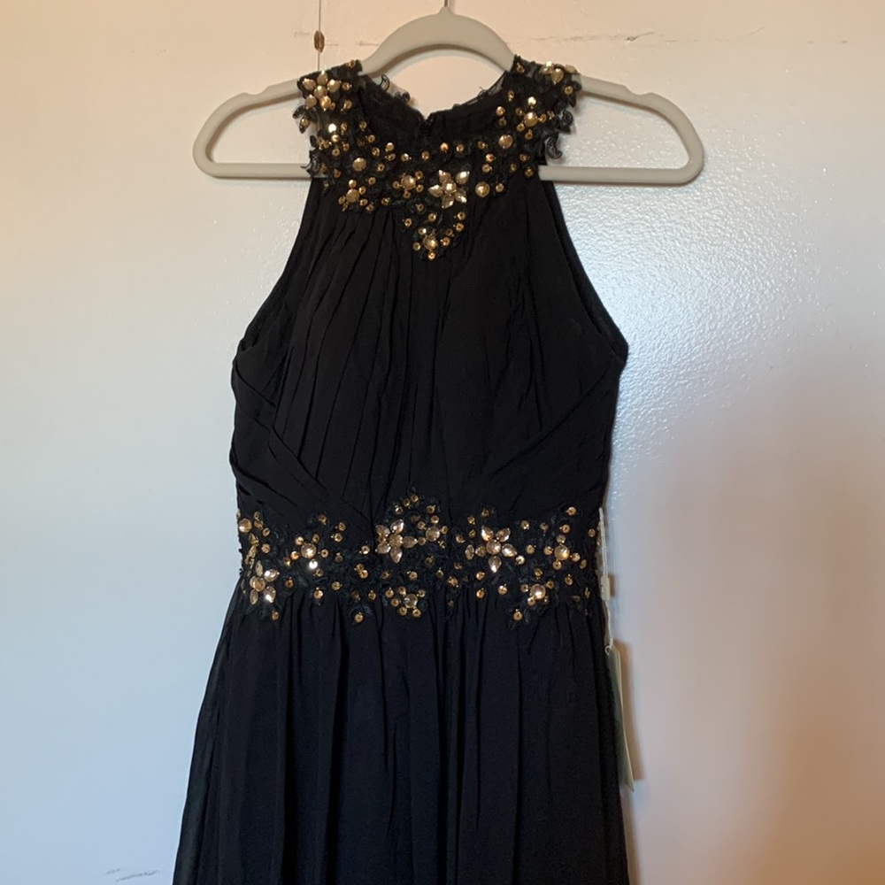 Black and gold Ellames gown